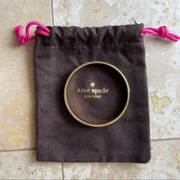NWOT Kate Spade Bangle Bracelet & Jewelry Bag - Picture 6 of 6